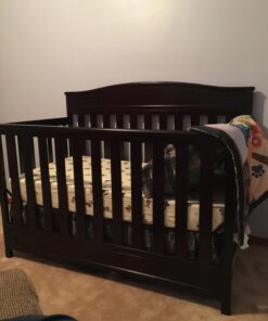 Delta Children Emery 4-in-1 Convertible Baby Crib - Greenguard Gold Certified, Dark Chocolate 4-in-1 Crib 44 718AiyKkVRL