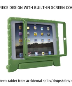 HDE Case for iPad 9.7-inch 2018/2017 Kids Shockproof Bumper Hard Cover Handle Stand with Built in Screen Protector for New Apple Education iPad 9.7 Inch (6th Gen) / 5th Generation iPad 9.7 - Green 26 718AnCk4CBL
