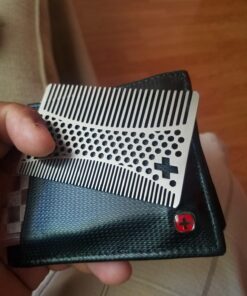 Sharpswiss Credit Card Wallet Hair Comb-Pocket Mini Beard Comb- Keep Beard and Hair Neat and Clean 17 718As0NxQlL