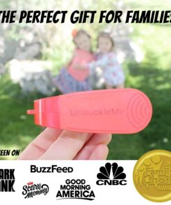 UnbuckleMe Car Seat Buckle Release Tool - Easy Opener Aid for Arthritis, Long Nails, Older Kids - Button Pusher for Infant, Toddler, Convertible 5 pt Harness car Seats - As Seen on Shark Tank (Aqua) Aqua Blue 23 718B nukpL