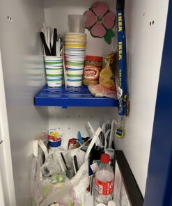 It's Academic LockerMate Adjust-A-Shelf Locker Shelf, Easy to Use, Extends to Fit Your Locker, Blue 1 Pound (Pack of 1) 20 718BxNBG0L