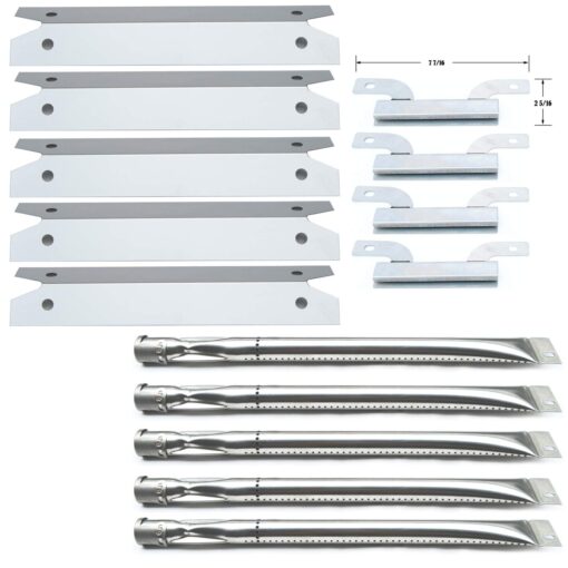 Direct Store Parts Kit DG261 Replacement for Gas Grill Brinkmann 810-1575-W Gas Grill Parts Kit (Stainless Steel Burner + Stainless Steel Carry-Over Tubes + Stainless Steel Heat Plate)