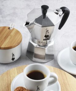 Bialetti - Moka Express: Iconic Stovetop Espresso Maker, Makes Real Italian Coffee, Moka Pot 3 Cups (4.3 Oz - 130 Ml), Aluminium, Silver 3-Cup Aluminum Silver 31 718CfLNV77L