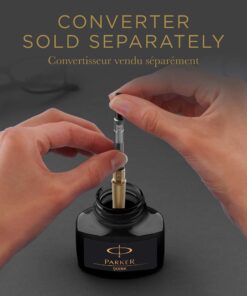 Parker Fountain Pen Ink Bottle Washable Blue QUINK Ink 57ml. Fountain Pen Refill Blue Wash 20 718Cn6c812L