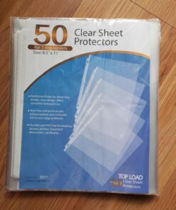 KTRIO Sheet Protectors 8.5 x 11 inch Clear Page Protectors for 3 Ring Binder, Plastic Sleeves for Binders, Top Loading Paper Protector Letter Size, 50 Pack 27 718DpTmLinL