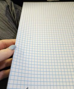 Amazon Basics Quad Ruled Graph Paper Pad, 600 Count, 6 pack of 100 Sheets, White, Letter Size 8.5 x 11-Inch 19 718DtpTSgXL