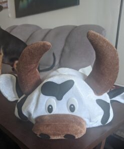 Beistle NoveltBeistle Unisex Plush Cow Head Hat – Western Themed Novelty Cap, Farm Animal Party Supplies, Halloween Costume Headwear, Photo Booth Prop, Dress Up Accessory 21 718EvzWdMxL