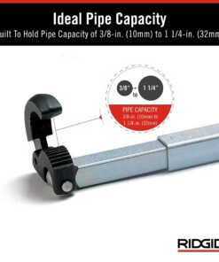 RIDGID 31175 Model 1017 Fold Over Basin Adjustable 10" To 17" Pipe Wrench, Silver, Made In The USA 3/8 - 1-1/4 16 718FvaeQL9L