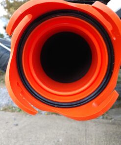 Camco RhinoFLEX 20’ Camper/RV Sewer Hose Kit | Clear Elbow w/ Removable 4-in-1 Adapter & Pre-Attached Swivel Bayonet and Lug Fittings | Sections Compress for RV Storage and Organization (39742) ,Brown 20ft Sewer Hose Kit Frustration-Free Packaging 40 718GGFC7X5L