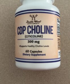 CDP Choline (Citicoline) Supplement, Pharmaceutical Grade, Manufactured in USA (60 Capsules 300mg) 19 718GrOUWA0L
