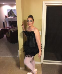 KUKOME Ballet Dance Shoes Pink Satin Pointe Shoes with Ribbon and Toe Pads for Ladies 9 30 718H9N3lIfL