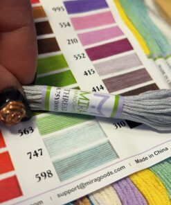 Premium Rainbow Color Embroidery Floss - Cross Stitch Threads - Friendship Bracelets Floss - Crafts Floss - 116 Pcs - 105 Skeins Per Pack and Set of 10 Embroidery Needles and 1 Threader 51 718HDFBf QL