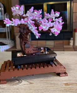 LEGO Icons Bonsai Tree Building Set 10281 - Featuring Cherry Blossom Flowers, DIY Plant Model for Adults, Creative Gift for Home Décor and Office Art, Botanical Collection Design Kit 30 718HOUzQ4RL