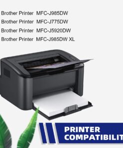 LC20E XXL Ink Cartridges Super High Yield Replacement for Brother LC20E LC20EXXL Ink Cartridge Compatible for MFC-J985DW MFC-J5920DW MFC-J775DW MFC-J985DWXL Printer ((5-Pack) 2BK, C, M, Y 12 718HYxnHKsL