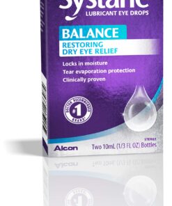 Systane Balance Lubricant Eye Drops, Twin Pack, 10-mL Each 0.34 Fl Oz (Pack of 1) 14 718HdBrMf7L
