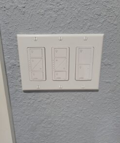 Lutron Caseta Smart Lighting Switch for All Bulb Types or Fans | Neutral Wire Required | PD-6ANS-WH | White 1 Pack Smart Switch 43 718I9mHSB3L