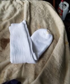 GOLDTOE Men's 656S Cotton Crew Athletic Socks, Multipairs Sport Large 6 White (6-pairs) 31 718IU6MjGaL