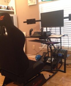 Volair Sim Universal Flight or Racing Simulation Cockpit Chassis with Triple Monitor Mounts 49 718IVyehgnL 1