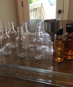 SE Stainless Steel Funnel for Flasks, Small Metal Funnel for Filling Drinking Liquor Flask, Transferring Oil, Juice, Milk, Attached Screw-On Cap 25 718Iw2Mpw6L