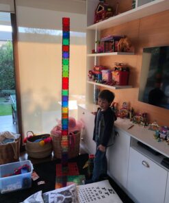 Shapemags Magnetic Tiles for Kids 100 Piece Set - Educational 3D Magnetic Building Blocks for Toddlers - Construction Magnet Toys Kit with Car Base and Stabilizer Plate 100pcs 26 718JXSvSb9L