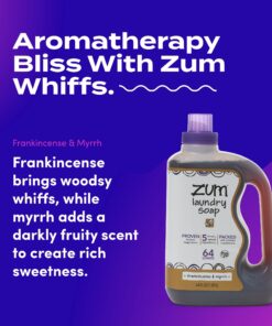 Indigo Wild Zum Clean Laundry Soap Frankincense Myrrh,64 fl oz 26 718JzS4XawL