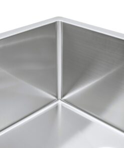 ZUHNE 32-Inch Stainless Steel Undermount Kitchen Sink Double Bowl 16 Gauge (60/40 Low Divide) 60/40 Low Divide 21 718KRUSghaL