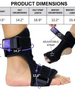 Everyday Medical Plantar Fasciitis Night Splint Brace for Plantar Fasciitis Pain Relief I Dorsal Foot Stretching Support for Achilles Tendonitis, Heel Pain, Plantar Fascia, Drop Foot -Men & Women 20 718L dTWdcL
