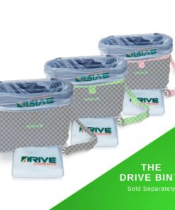 DRIVE AUTO - 40 Pack, 2 Gallon Clear Trash Bags for Car & Home Office 40 Count (Pack of 1) Trash bag 13 718LFtu5L