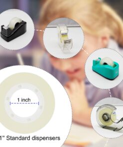 OWLKELA 12 Rolls Transparent Tape Refills, Clear Tape, All-Purpose Transparent Glossy Tape for Office, Home, School 17 718LRkYdeML