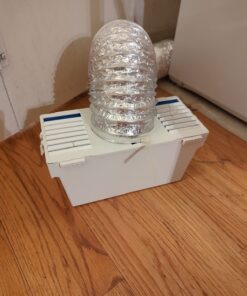 Deflecto Dryer Lint Trap Kit, Indoor Venting with Supurr-Flex Flexible Metallic Duct, Includes Clamps (LTF) 26 718Lvl4C8JL