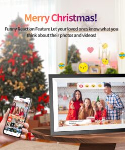 10.1 inch WiFi Digital Picture Frame, 32GB Smart Digital Photo Frame with WiFi Share Photo Video via Frameo App 10.1" Black 32 718MCrYd6TL