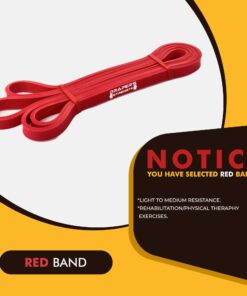 Draper's Strength Heavy Duty Resistance Stretch Loop Bands for Powerlifting Workout Exercise and Assisted Pull Ups #02 Red 10 718McTEoumL