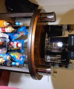 EspressoWorks 19-Bar Espresso, Latte and Cappuccino Maker 10-Piece Set - Brew Cappuccino and Latte with One Button - Espresso Machine with Milk Steamer 1250W - Coffee Gifts (Black) Black 36 718Mkc1dmyL