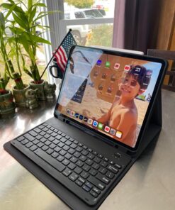 CHESONA iPad Pro 12.9 inch 2022 Case with Keyboard, Keyboard (for 12.9-inch iPad Pro - 6th Generation, 5th/4th/3rd Generation) - Wireless Detachable - with Pencil Holder for 2022 iPad Pro 12.9 Black 44 718NmlkoNRL