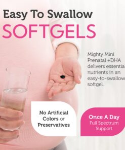Zahler Mighty Mini Prenatal Vitamin with DHA & Folate - Certified Kosher - All Natural Prenatal Vitamins - Multivitamin for Pregnant Women - 19 Prenatal Vitamins Including Folic Acid (90 Softgels) 30 718NnyeRmL