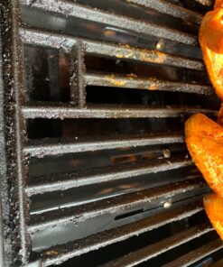 Unicook Universal Replacement Heavy Duty Adjustable Porcelain Steel Heat Plate Shield, Heat Tent, Flavorizer Bar, Burner Cover, Flame Tamer for Gas Grill, Extends from 11.75" up to 21" L, 4 Pack 28 718NrlKDL