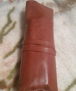 Miayon Twilight Retro Bandage Synthetic Leather Pen Bag Pencil Case Makeup Pouch,Vintage Style Rollup Pencil Case, Pencil Bag(Dark Brown) 52 718OVk8C7yL