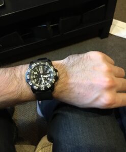 Luminox - Original Navy Seal- Mens Watch - Military Dive Watch - Date Function - 200m Water Resistant - Mens Watches - Made in Switzerland 44mm Black|White - XS.3051.F 23 718OocC8DDL