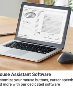 ELECOM Bluetooth Mouse Ergonomic Shape, Silent Click, 18-Month Battery Life, 2000DPI, 5 Buttons, Optical Sensor, Compatible with PC, Mac, Laptop, SHELLPA, Black (M-SH20BBSKBK) 11 718PM2080TL