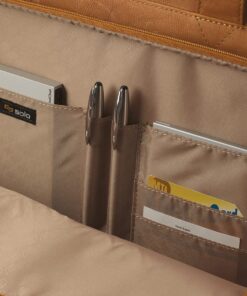 Solo Walker Leather Rolling Laptop Bag, Tan 31 718PSSriAQL