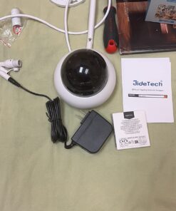 JideTech 5MP PTZ WiFi Camera Outdoor, 5X Optical Zoom Dome Camera with Human/Motion Detection, Auto Tracking, Wireless IP Camera with Mic/Audio, MicroSD (128GB), IR Night Vision, IP66 Weatherproof 61 718PV4HXyML