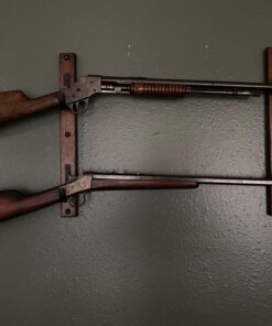 Creative Displays Two Place Gun Rack FlatIron TM Gun Rack Horizontal Hardwood Shotgun Rifle Fishing Rod Hanger (pair) (Handmade in Minnesota) 9 718PtAGHkrL