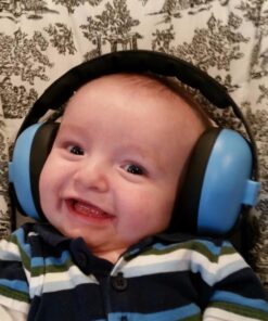 Baby BANZ Earmuffs Infant Ear Hearing Protection – Ages 0-2+ Years Industry Leading Noise Reduction Rating Soft & Comfortable Blue 30 718QEzaEHJL