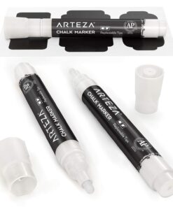Arteza 150 Chalkboard Labels + 3 White Chalk Markers - Removable Chalk Labels for Jars - Waterproof Mason Jar Stickers 10 718Qu3tR61L