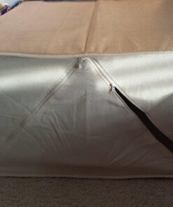 Honey-Can-Do Large Dual Laundry Hamper with Lid, Natural Resin Folding Dual Hamper 21 718QydJJsJL