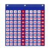 Eamay Hundreds Pocket Chart with 130 Number Cards, Number 1-100 Board Pocket Chart for Teacher Lessons in a Classroom or for Use at Home (100 Pockets) 100 pockets 42 718SAzPJE2L