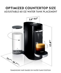 Nespresso VertuoPlus Deluxe Coffee and Espresso Machine by De'Longhi, Piano Black 23 718SxCz3rkL