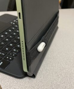 Stylus Sling Pencil Holder with USB Adapter Pocket for Apple Pencil (1st and 2nd Gen) - Compatible with iPad Pro 11/10.9/9.7 & iPad 6th Gen Cases, Black 11/10.9/10.2/9.7-inch 31 718TPWkkiL