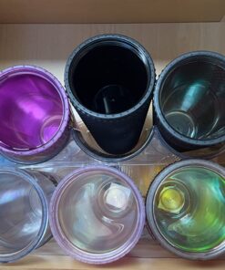 mDesign Plastic Free-Standing Stackable 3 Bottle Storage Holder Rack - Water, Wine, and Drink Organizer Shelf for Kitchen Countertop, Cabinet, Pantry, Fridge, Freezer, 4 Pack - Clear Pack of 4 45 718U8kRyvL