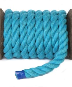 Alternative view of Ravenox Natural Twisted Cotton Rope | Made in The USA | Strong Triple-Strand Cordage for Sports, Décor, Pet Toys, Crafts, Macramé & Indoor Outdoor Use| by The Foot & Diameter (Multiple Color) Turquoise 1/4 Inch x 50 Feet